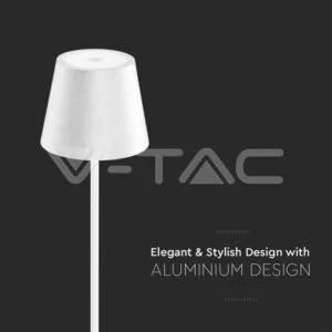 V-TAC VT-7007 4W LED Настолна Лампа Презаредима Бяла 3000K IP54