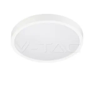 V-TAC VT-76221 30W LED Плафон Кръг Бяла Рамка 4000К IP44