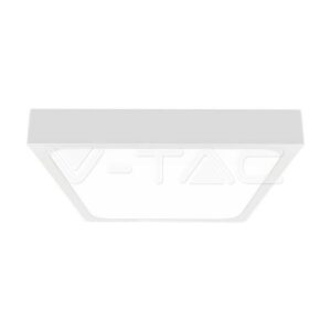 V-TAC VT-7629 24W LED Плафон Квадрат Бяла Рамка 6400К IP44