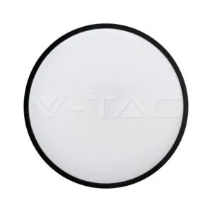 V-TAC VT-76341 18W LED Плафон Кръг Черна Рамка 4000К IP44