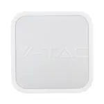 V-TAC VT-76661 18W LED Плафон Квадрат Микровълнов Сензор Бяла Рамка 4000К IP44