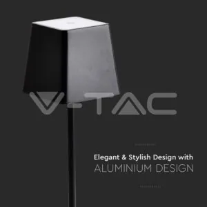 V-TAC VT-7692 2W LED Настолна Лампа Черно Тяло 3000К IP54