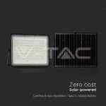 V-TAC VT-7827 20W LED Соларен Прожектор 6400K Сменяема Батерия Черно Тяло