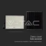 V-TAC VT-7830 30W LED Соларен Прожектор 4000K Сменяема Батерия Черно Тяло