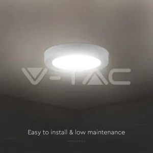 V-TAC VT-7871 6W LED Панел Външен Монтаж Кръг 4000К