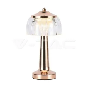 V-TAC VT-7938 LED Настолна Лампа 1800mAH Батерия 13.5*26.5 Злато 3 в 1