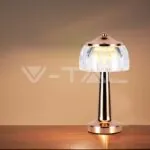 V-TAC VT-7938 LED Настолна Лампа 1800mAH Батерия 13.5*26.5 Злато 3 в 1