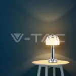 V-TAC VT-7939 LED Настолна Лампа 1800mAH Батерия 13.5*26.5 Хром 3 в 1