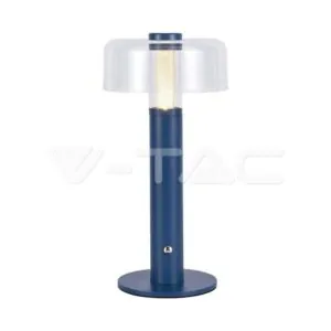 V-TAC VT-7942 LED Настолна Лампа 1800mAh Батерия 150 x 300 3 в 1 Лилаво Тяло