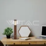 V-TAC VT-7945 LED Настолна Лампа 1800mAh Батерия 150 x 300 3 в 1 Кафяво Тяло