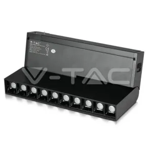 V-TAC VT-7964 10*2W Магнитен Линеен Спот Кардан 3000K Черен 24V