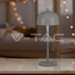 V-TAC VT-7987 LED Настолна Лампа 1800mAh Батерия 115x300 3 в 1 Сиво Тяло