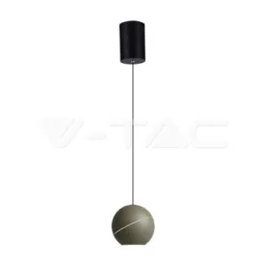 V-TAC VT-8003 8.5W LED Висяща Лампа Φ180 Регулируемо Въже Touch On/Off Златно Тяло 3000K
