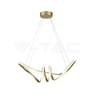 V-TAC VT-8011 24W LED Висяща Декоративна Лампа 720*300 Златно Тяло 3000K