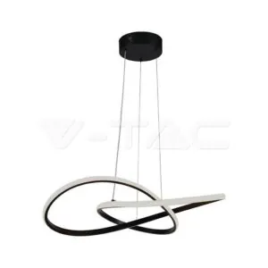 V-TAC VT-8012 20W LED Висяща Декоративна Лампа Ф500 Черно Тяло 3000K
