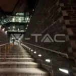 V-TAC VT-8348 6W LED Осветител за Стъпала Черно Тяло 3000K