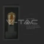 V-TAC VT-8517 Стенна Лампа 1*27 Черна Прозрачна