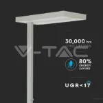 V-TAC VT-8525 80W LED Лампион Димираща Копче Сребро Квадрат 4000K