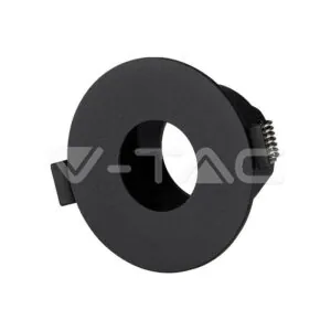 V-TAC VT-8596 GU10 Отливка Кръг Черно + Черно