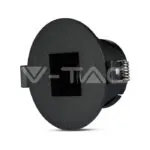 V-TAC VT-8598 GU10 Корпус Луна Квадрат Черно + Черно