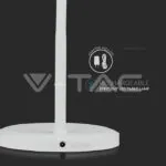 V-TAC VT-8673 7W LED Настолна Лампа Димираща Бяло Тяло 3000K