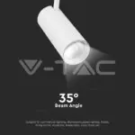 V-TAC VT-8843 30W LED COB Релсово Осветител 3 в 1 Бяло Тяло