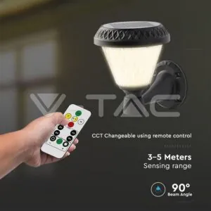 V-TAC VT-93575 Соларна Стенна Дистанционно 3 в 1 IP44