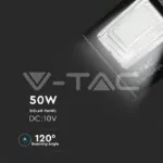 V-TAC VT-94027 50W LED Прожектор с Фотоволтаичен Панел 6000K