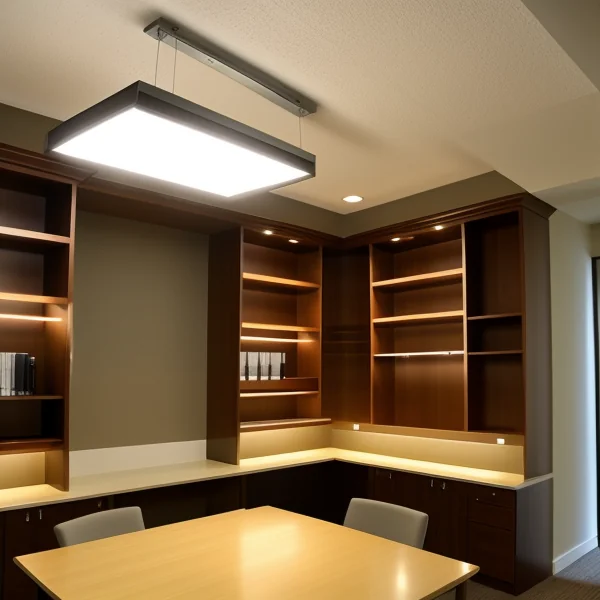 Осветление за офис библиотеки с LED