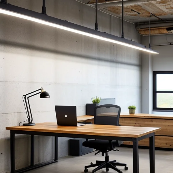 Индустриален стил LED осветление за офис