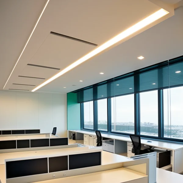 Динамично LED осветление за офис с различни настройки