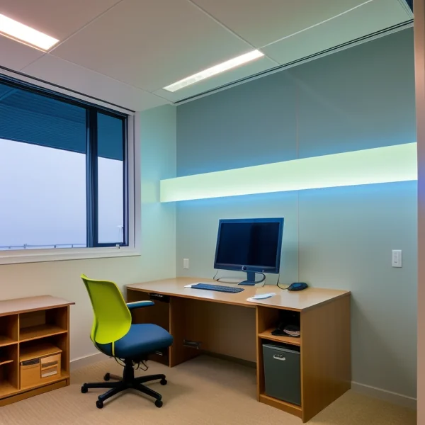 Безжично управляемо LED осветление за офис