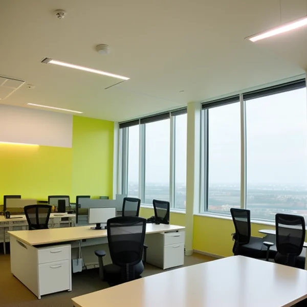 LED осветление с висока енергийна ефективност за офис