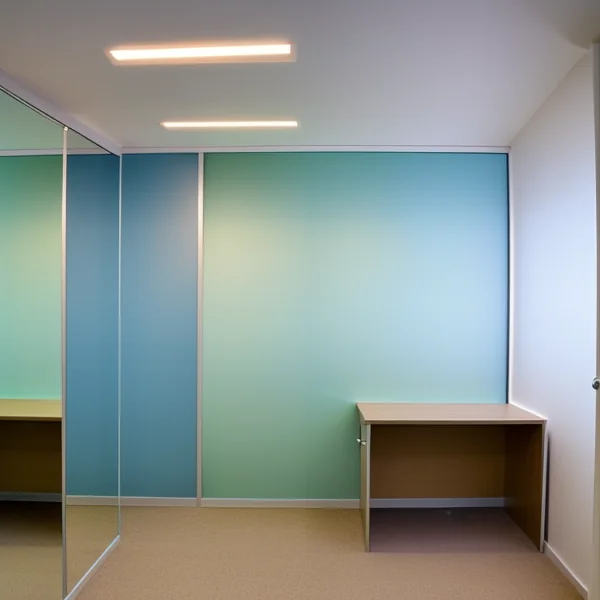 LED осветление за офис с огледални ефекти