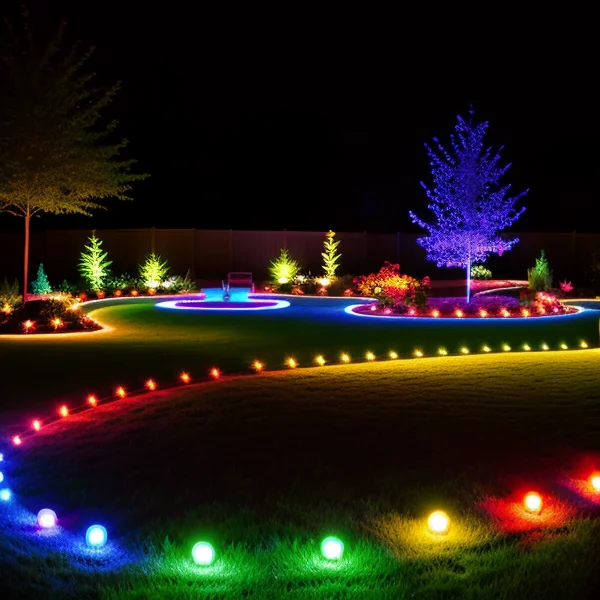 Цветна динамика в LED градинското осветление