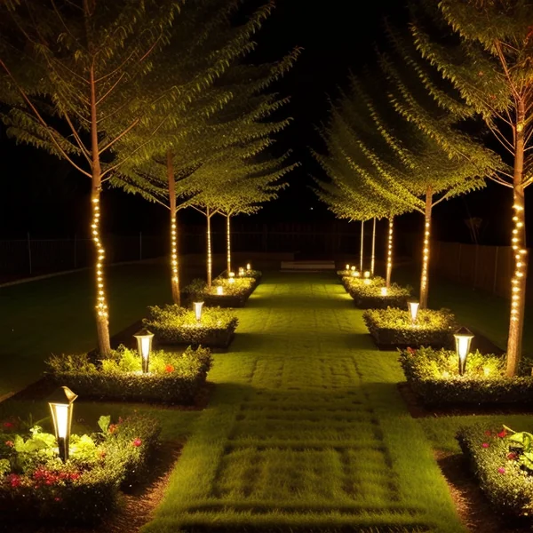 Различни стилове на LED градински лампи