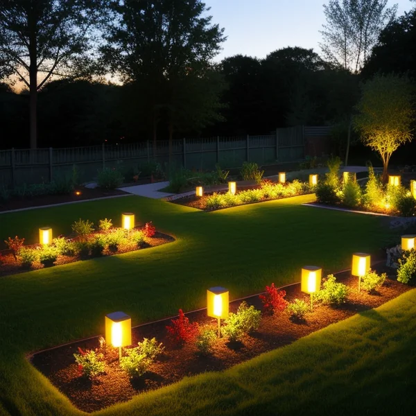 LED осветление за органични градини