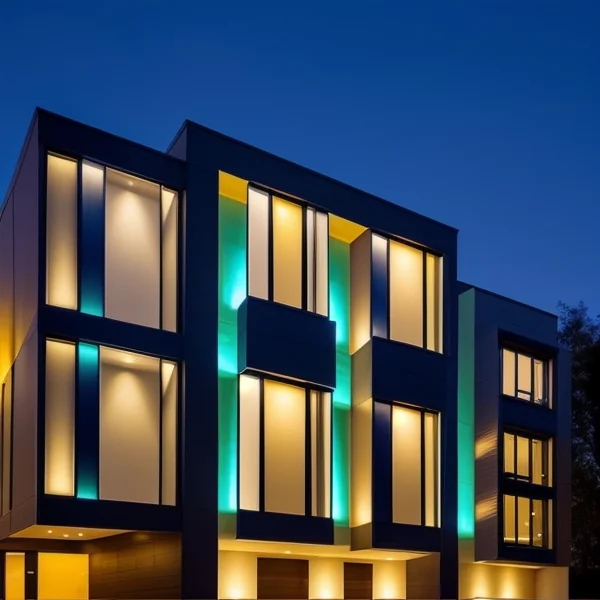 Фасадно осветление за повишаване на атрактивността на сградите