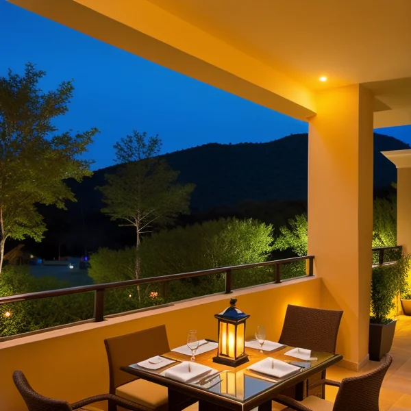 Осветление за тераси в хотели и ресторанти