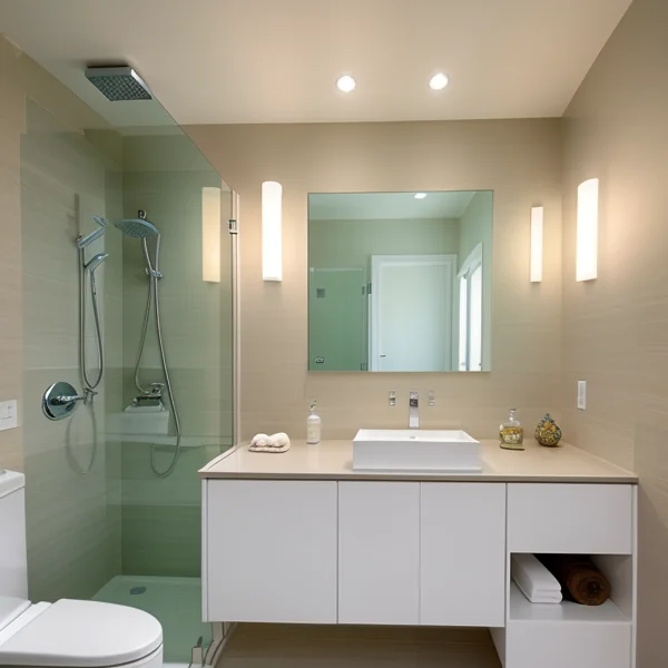LED осветление за баня и визуално увеличаване на пространството
