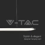 V-TAC VT-10046 24W LED Висяща Лампа (80*100CM) 3000K Черно Тяло