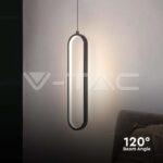 V-TAC VT-10075 13W LED Висяща Лампа 40CM 4000K Черно Тяло