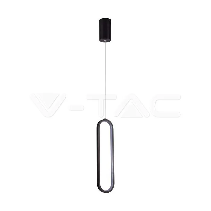 V-TAC VT-10075 13W LED Висяща Лампа 40CM 4000K Черно Тяло