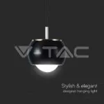 V-TAC VT-10077 9W LED Висяща Лампа (10*10*100см) Черно 4000K