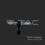 V-TAC VT-10084 9W LED Висяща Лампа (30*320*100CM) Черно Тяло 4000K