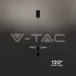 V-TAC VT-10084 9W LED Висяща Лампа (30*320*100CM) Черно Тяло 4000K