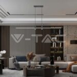 V-TAC VT-10088 19W LED Висящ Осветител Със Спот Черен 4000K