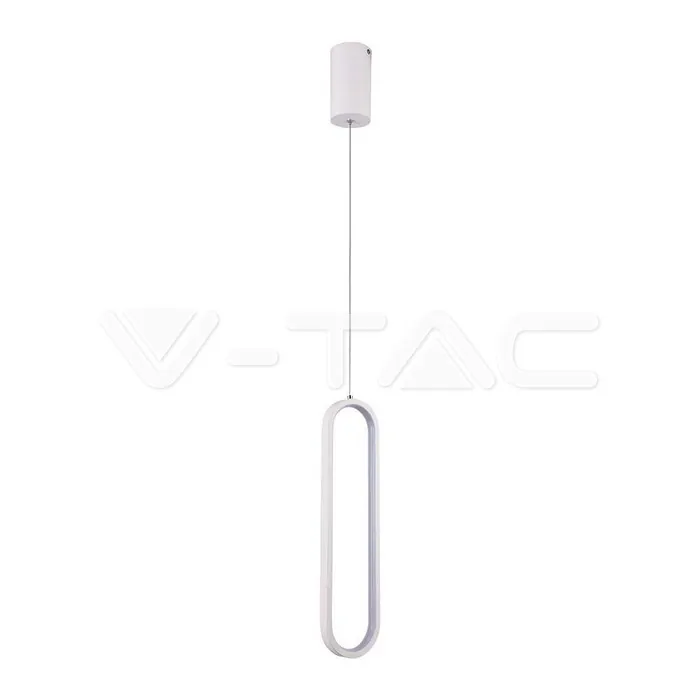 V-TAC VT-10091 13W LED Висяща Лампа 40CM 4000K Бяло Тяло