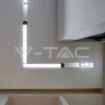 V-TAC VT-10267 25W LED Магнитен Осветител L Форма 3000K Черно Тяло