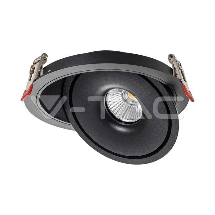 V-TAC VT-10578 12W LED COB Луна 3 в 1 Черно Тяло